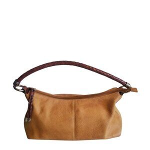 Fossil Women's Carmel Pebble Leather Boho Y2K Western Tan Purse